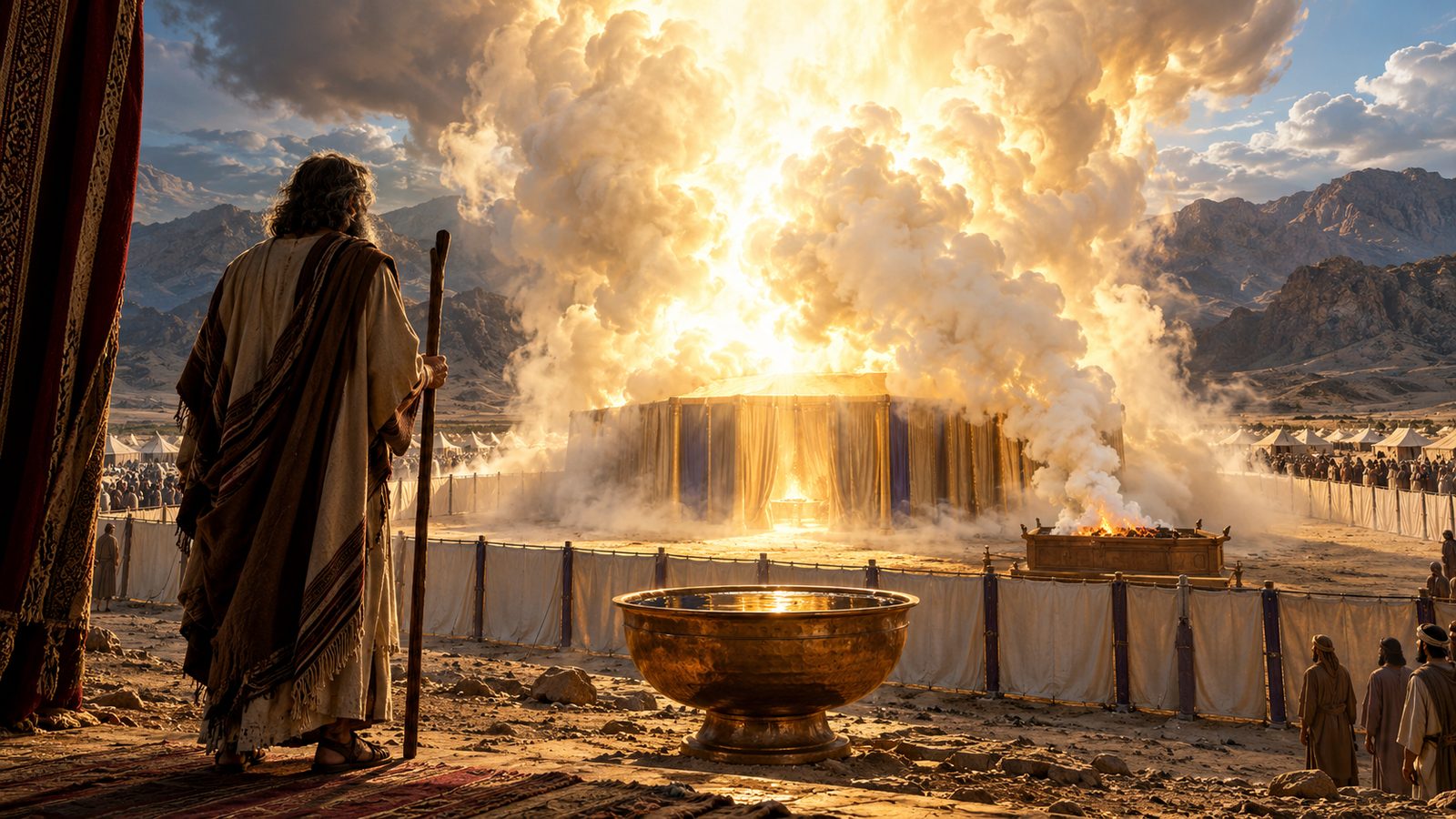 The Glory Fills the Tabernacle Illustration: The Glory Fills the Tabernacle
