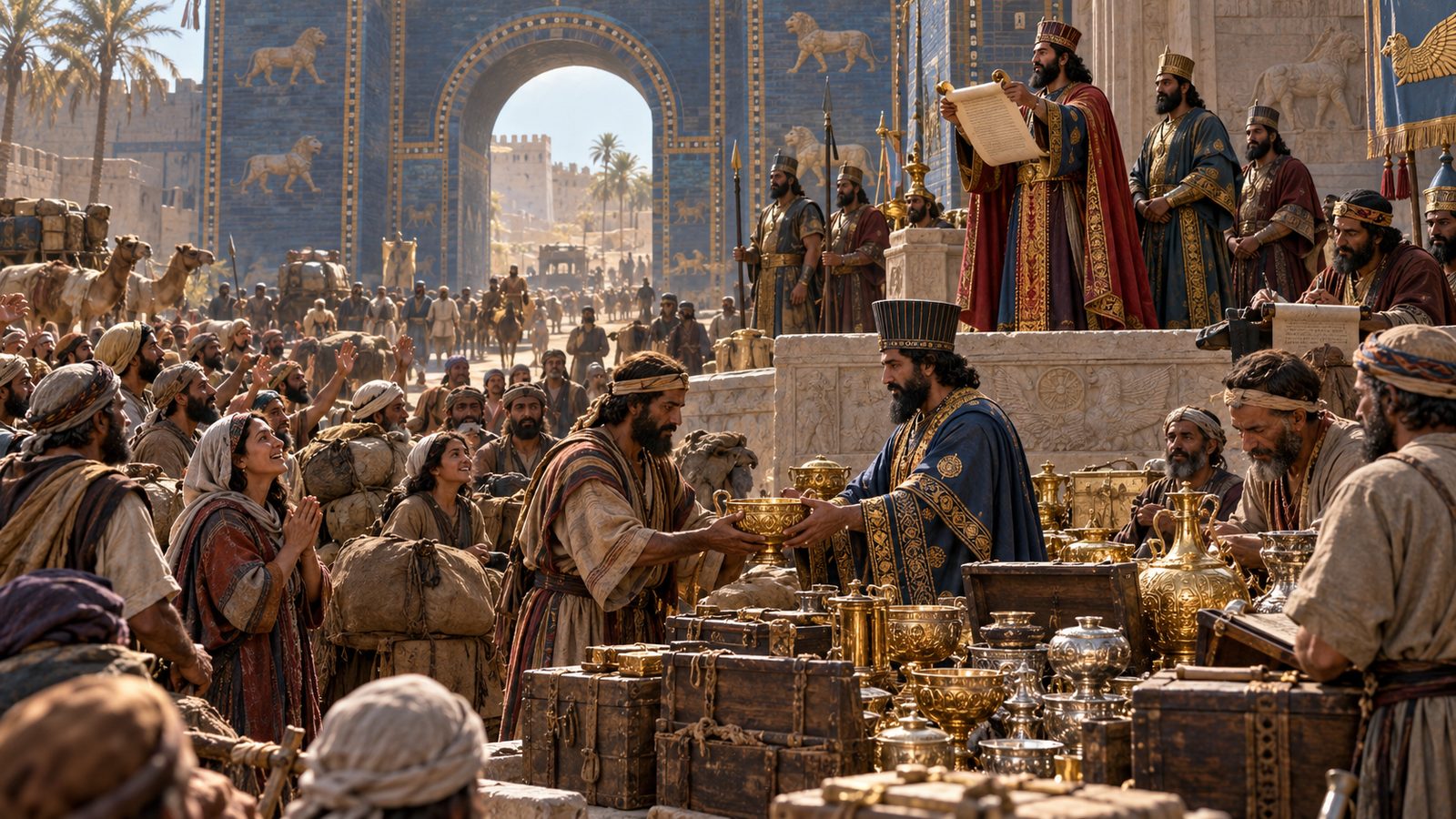 Cyrus’s Proclamation and the Returned Temple Vessels Illustration: Cyrus’s Proclamation and the Returned Temple Vessels