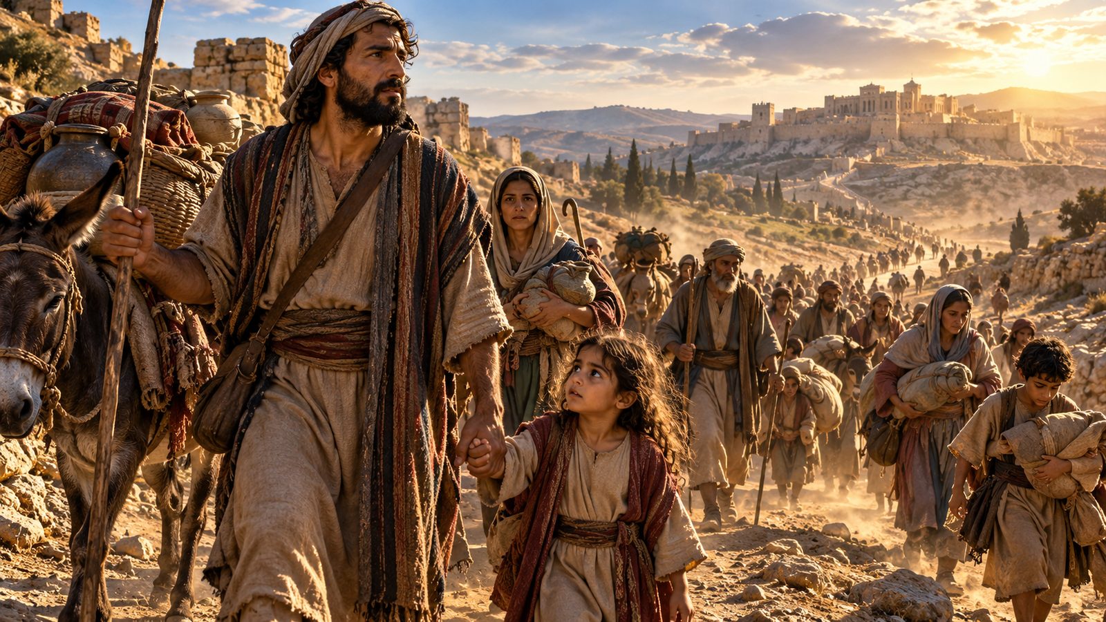 The Exiles’ Road Home to Jerusalem Illustration: The Exiles’ Road Home to Jerusalem
