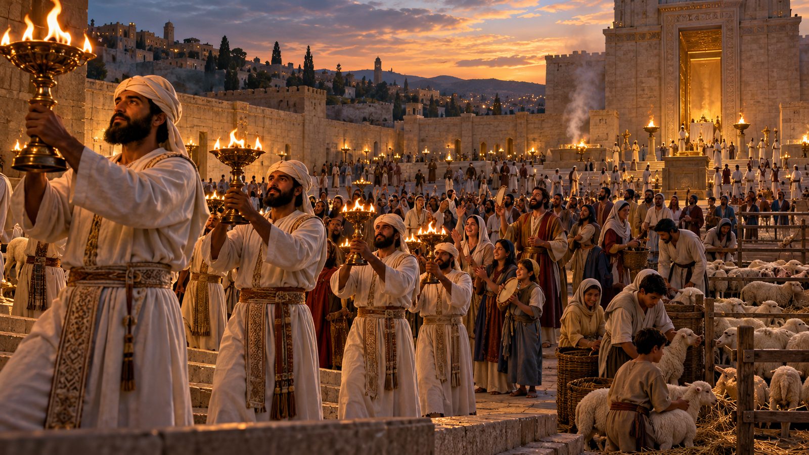 The Second Temple Dedicated With Joy Illustration: The Second Temple Dedicated With Joy