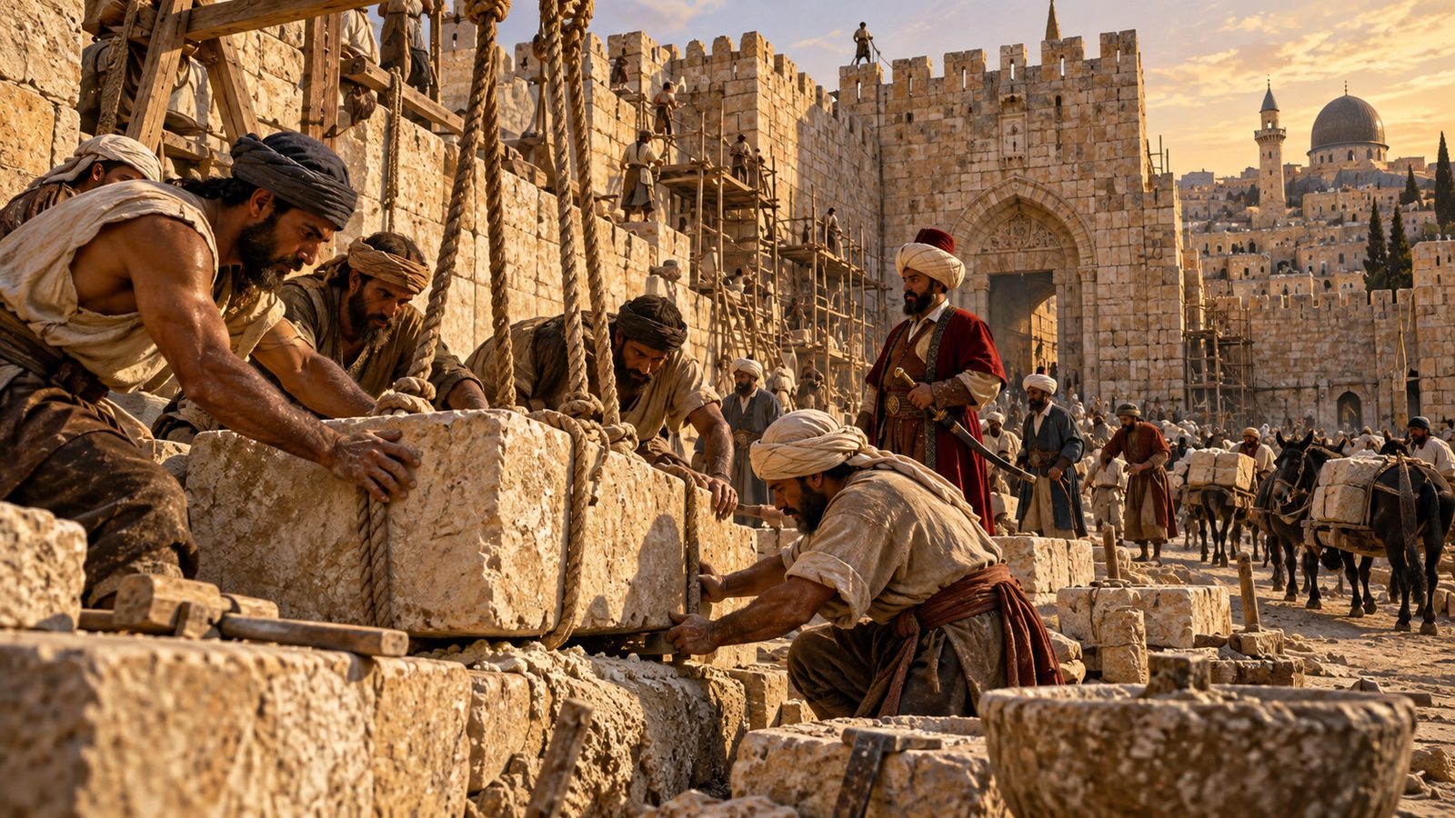Suleiman’s Jerusalem: Walls and Gates Rebuilt Illustration: Suleiman’s Jerusalem: Walls and Gates Rebuilt